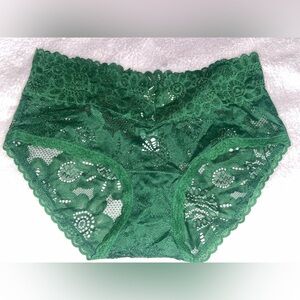 Aerie Green Lace Boybrief Panties Size Small NWT